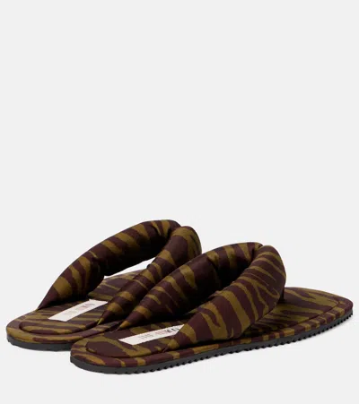 Attico Indie Flip Flops In Brown