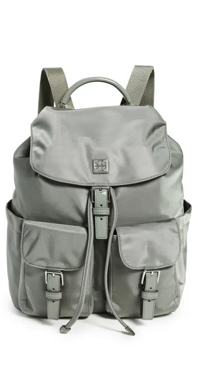 Tory Burch Virginia Nylon Backpack Shale Rock