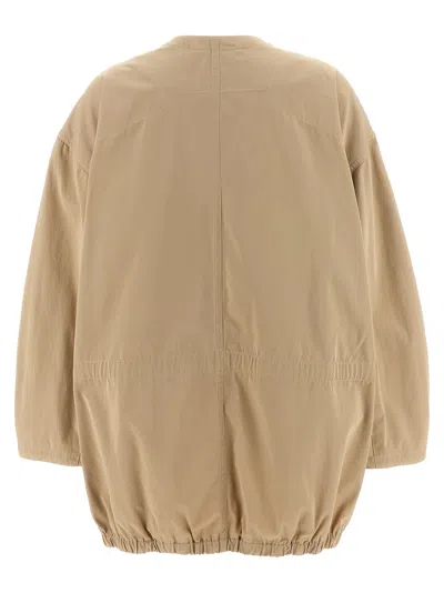 Lemaire Cotton Parka With Drawstring And Elasticated Hem