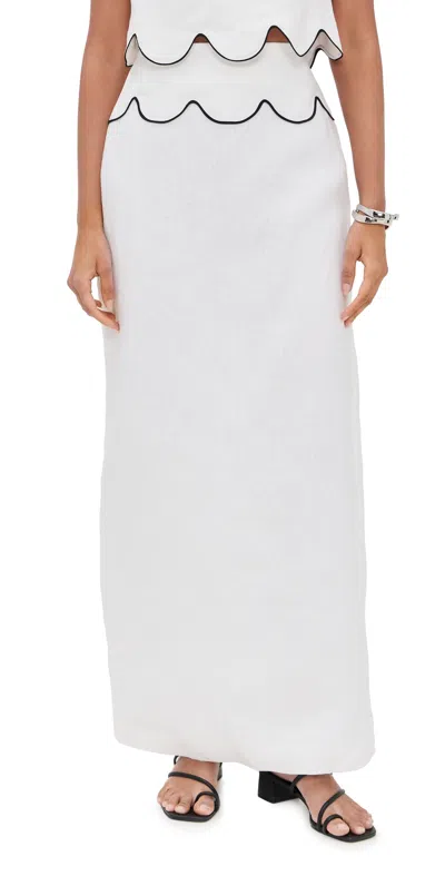 Ancora The Gloomy Skirt Ivory In White