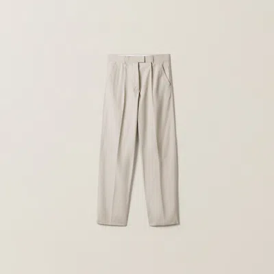 Miu Miu Panama Cotton Pants In Neutral
