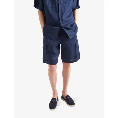 Prada Loafers In Blue