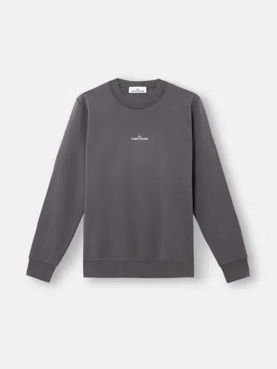 Stone Island Institutional Five Logo Sweatshirt In Gray