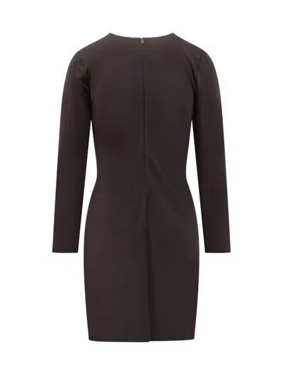 Michael Kors Jersey Dress With Drop Opening In Black
