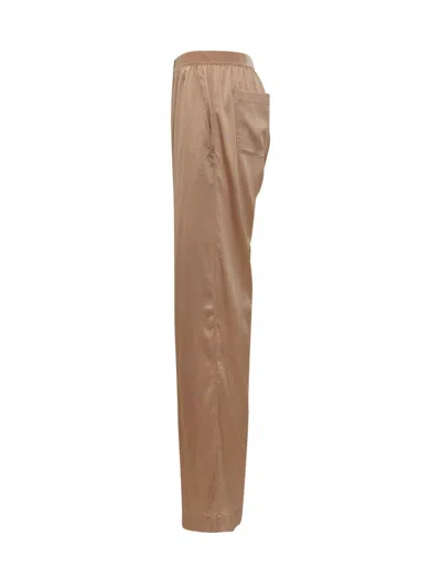 Tom Ford Straight-leg Pajama Style Silk Pants In Neutral