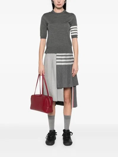 Thom Browne 4bar Wool Top In Gray