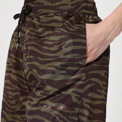 Attico Dark Green And Dark Brown Short Pant