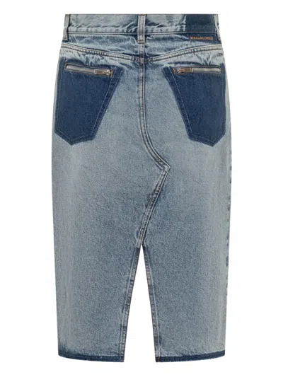 Stella Mccartney Asymmetrical Denim Skirt