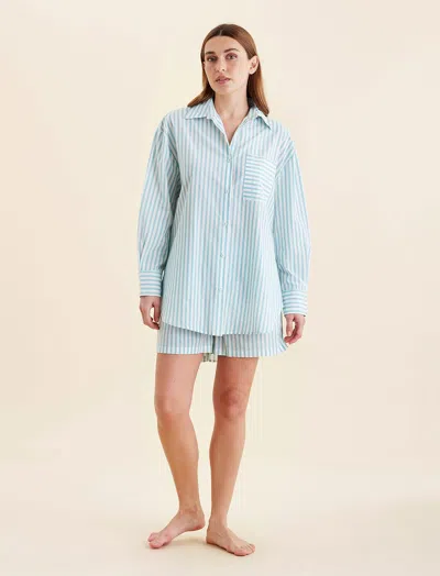 Papinelle Double Stripe Shirting Boxer Pj Set