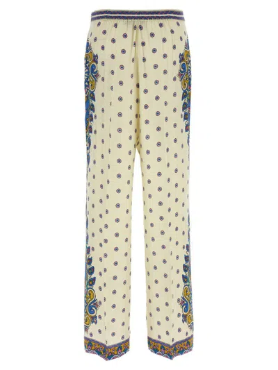 Etro Amebas Print Natural Pants For Women