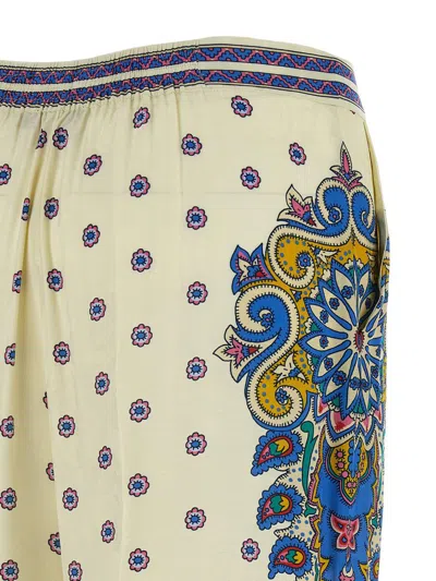 Etro Amebas Print Natural Pants For Women