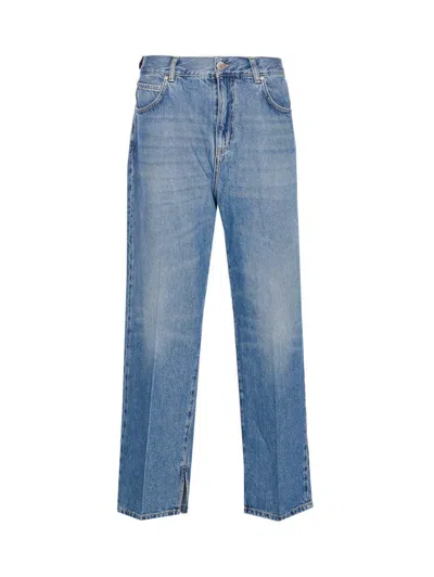 Pinko Baggy Jeans With Front Pleat