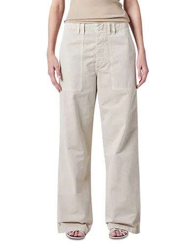 Agolde Sefton High-rise Barrel-leg Pants In Neutral