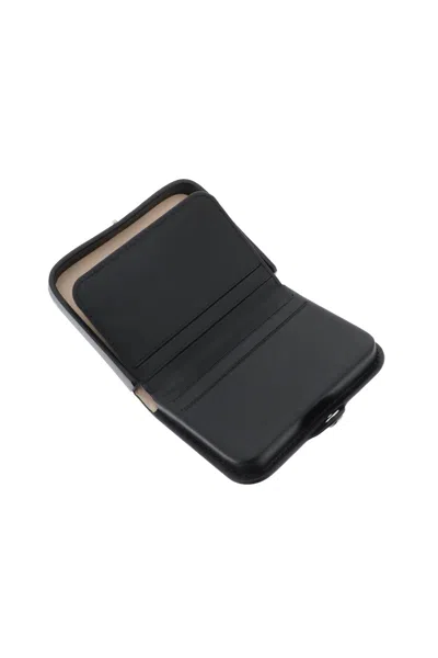 Apc A.p.c. Black Leather Card Holder