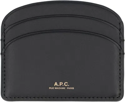 Apc A.p.c. Demi Lune Leather Card Holder