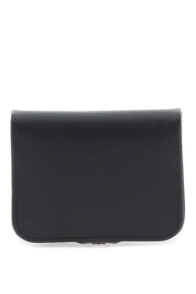 Apc A.p.c. Black Leather Card Holder