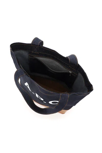 Apc Axelle Small Tote Bag In Blue