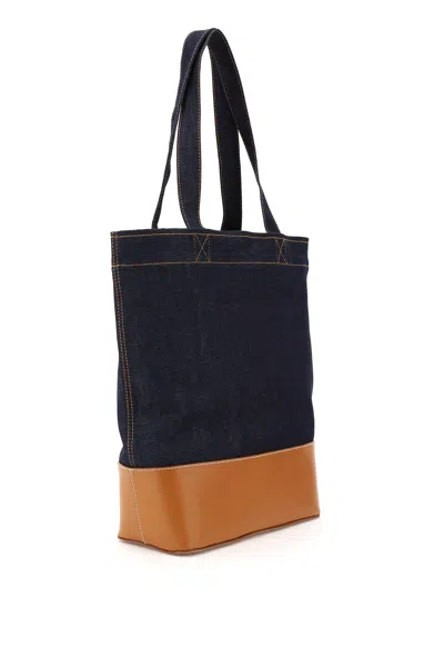 Apc Axelle Small Tote Bag In Blue