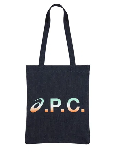 Apc A.p.c. Denim A.p.c. X Asics Lou Shopping Bag