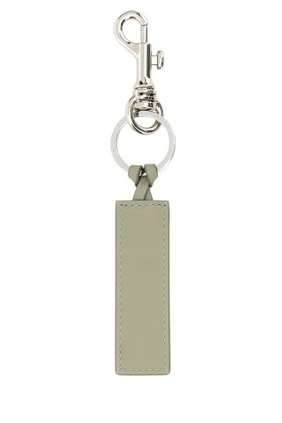 Apc A.p.c. Dove Grey Leather Key Ring