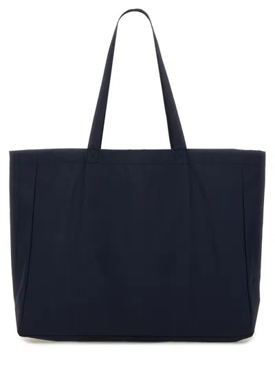 Apc A.p.c. Navy Blue Fabric A.p.c. X Asics  Diane Shopping Bag