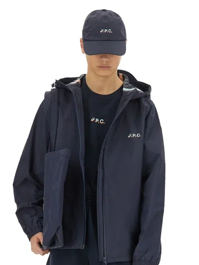 Apc A.p.c. Navy Blue Polyester A.p.c. X Asics Meadow Jacket