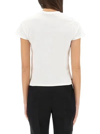 Alexander Mcqueen Monogram Crewneck T-shirt In White