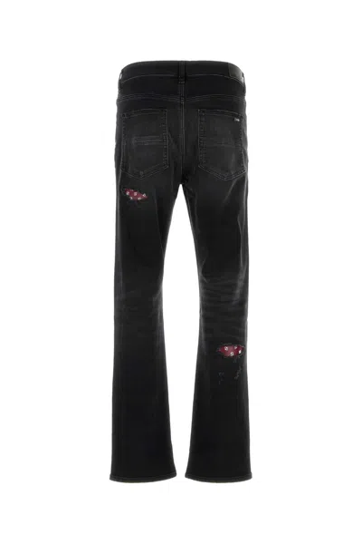 Amiri Black Stretch Denim Jeansâ In Black