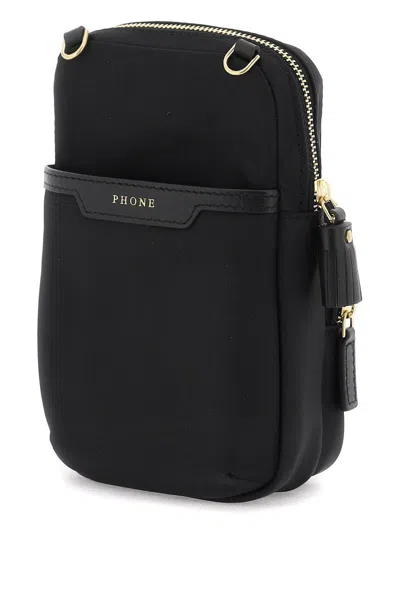 Anya Hindmarch Black Nylon Eyes Essentials Crossbody Bag
