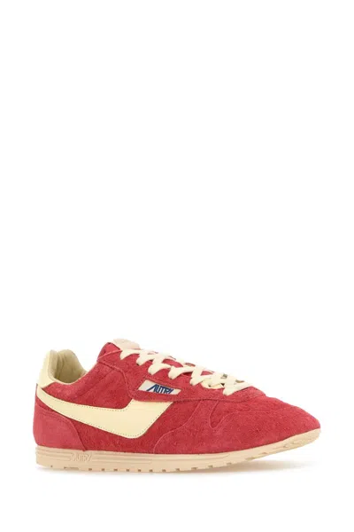 Autry 'windspin Low' Pink Sneaker With Logo On The Side And On The Heel