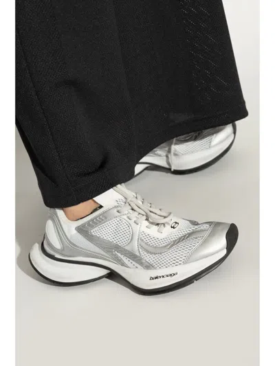 Balenciaga Two-tone Mesh And Fabric Circuit Sneakers