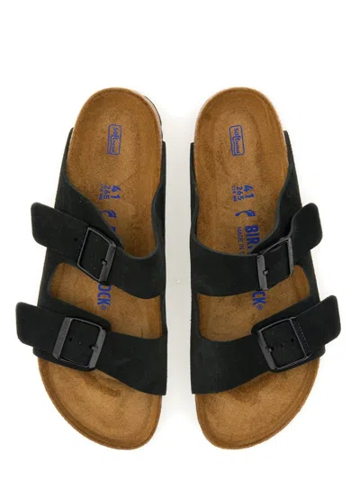 Birkenstock Arizona Double-strap Leather Slides