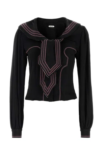 Bode Silk Seafarer Mini Shirt For Women