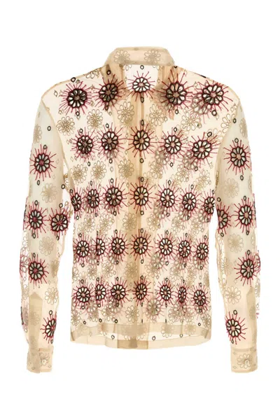 Bode Beige Solarium Long Sleeve Shirt