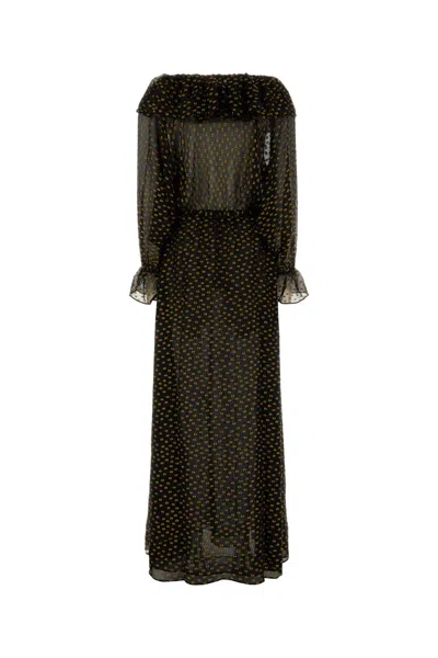 Bode Embroidered Silk Blend Stadium Dress