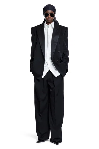 Saint Laurent White Classic Cotton Shirt In Animal Print