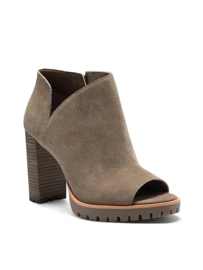 Vince Camuto Women Hevana Open Toe Bootie In Beige