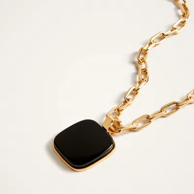 La Doublej Square Pendant Chain Necklace