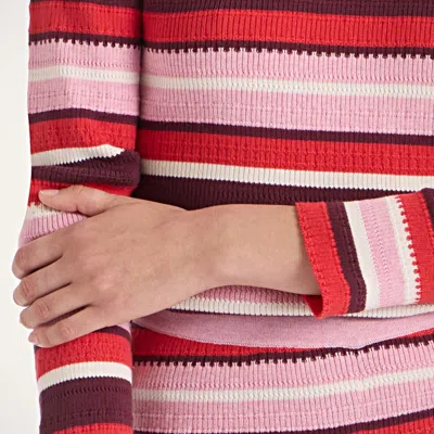 La Doublej Striped Ribbed Cotton And Cashmere-blend Sweater