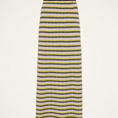 La Doublej Striped Midi Skirt