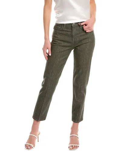 Theory Treeca Army Straight Crop Jean In Green