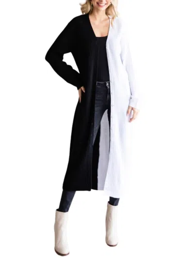 Jodifl Ivana Cardigan In Black/white