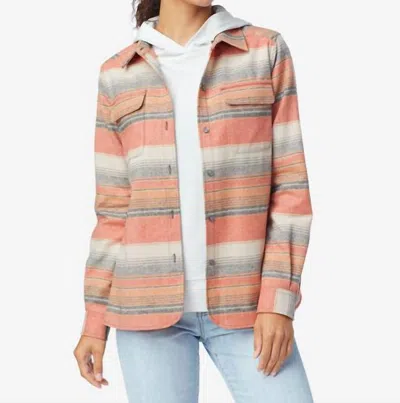 Pendleton Women's Board Shirt In Copper Multi Stripe