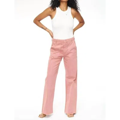 Pistola Sasha High Rise Relaxed Flare Pants In Clay