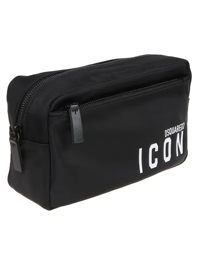 Dsquared2 Iconic Rectangular Beauty Case With External Pocket