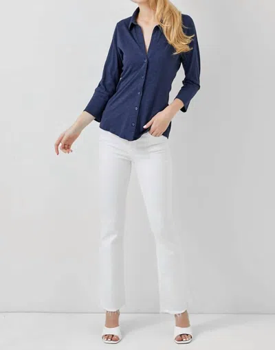 Maven West Button Down Shirt In Navy