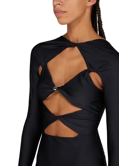Coperni Logo Hollowed-out Dress