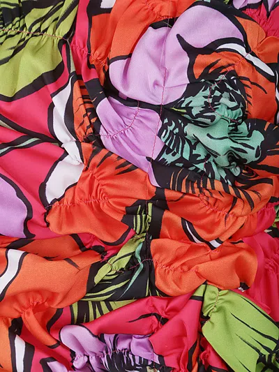 Comme Des Garçons Floral Pattern Round Collar Vest