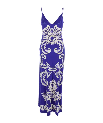 Etro Paisley-print Long Dress In Multi
