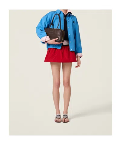 Miu Miu Bomber Jacket In Blue